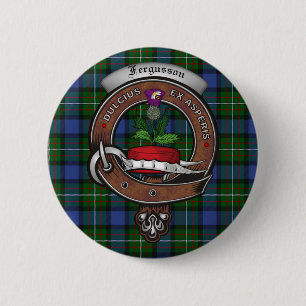 Badge Rond 5 Cm Boutons clan Fergusson
