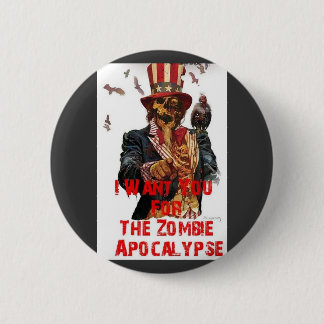 Badge Rond 5 Cm boutons d'apocalypse de zombi