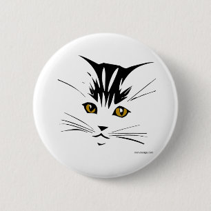Badge Rond 5 Cm Boutons de conception d'art de chat