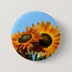 Badge Rond 5 Cm Boutons de débordement Boutons de fleur de soleil