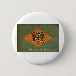 Badge Rond 5 Cm Boutons de drapeau du Delaware