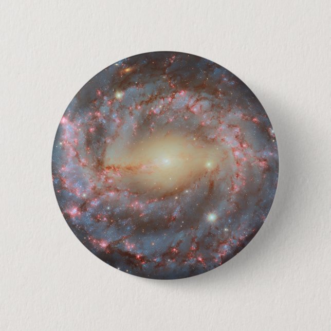 Badge Rond 5 Cm Boutons de galaxie spirale (Devant)