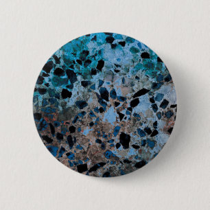 Badge Rond 5 Cm Boutons de granit bleu