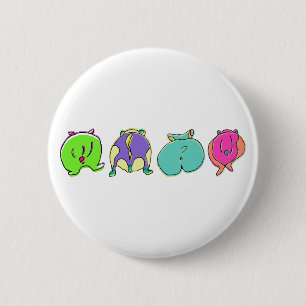 Badge Rond 5 Cm Boutons de hamster colorés