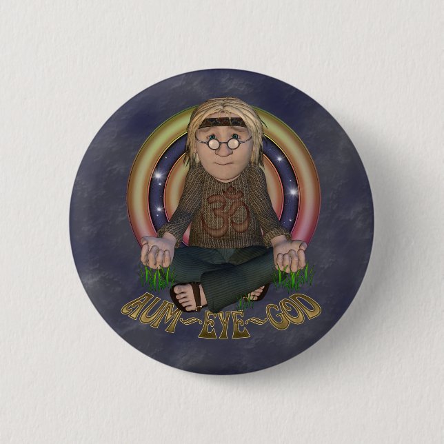 Badge Rond 5 Cm Boutons de hippie d'OMG (Devant)
