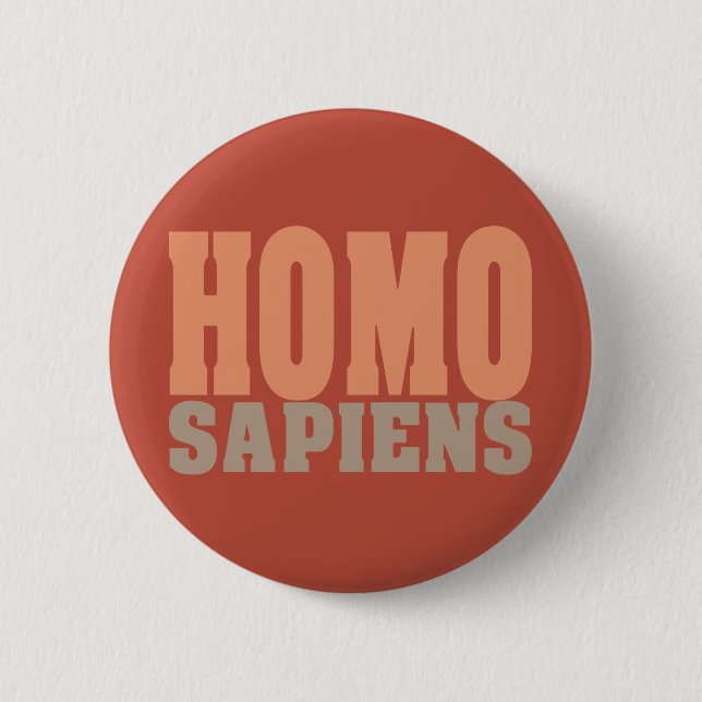 Badge Rond 5 Cm Boutons de HOMO SAPIENS (Devant)