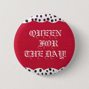 Badge Rond 5 Cm Boutons de la Reine