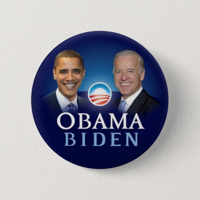 Badge Rond 5 Cm Boutons de l'élection 2012 d'Obama Biden (Devant)