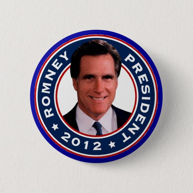 Badge Rond 5 Cm Boutons de l'élection présidentielle 2012 de Mitt (Devant)