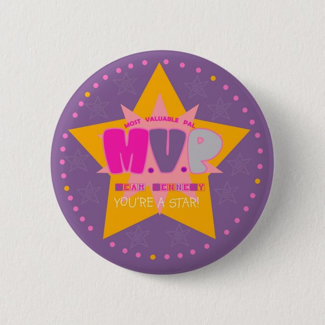 BADGE ROND 5 CM BOUTONS DE MVP PAL (Devant)