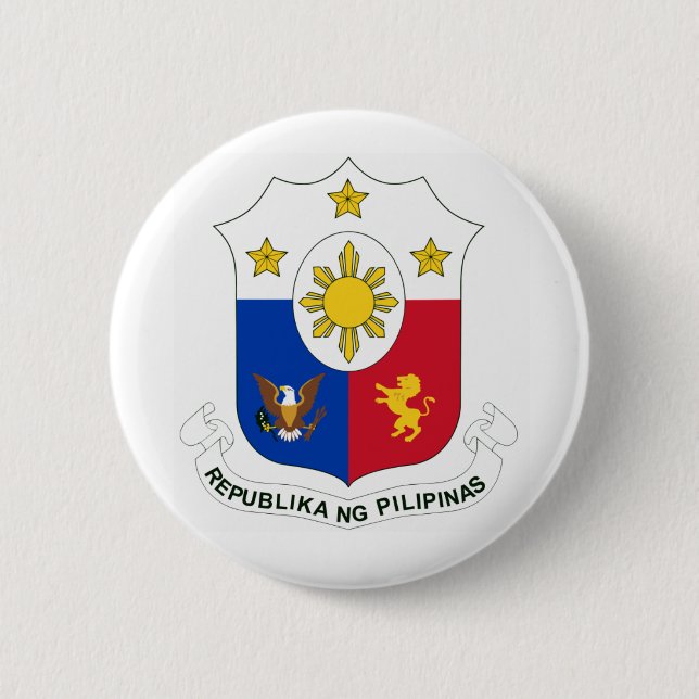 Badge Rond 5 Cm Boutons de NG Pilipinas (manteau de Republika des (Devant)