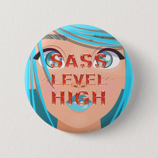 Badge Rond 5 Cm Boutons de niveau de Sass élevé (Devant)