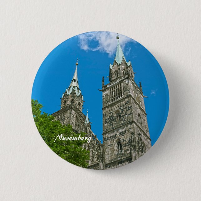 Badge Rond 5 Cm Boutons de Nuremberg (Devant)