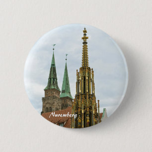 Badge Rond 5 Cm Boutons de Nuremberg