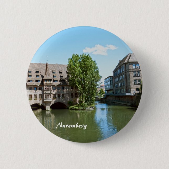 Badge Rond 5 Cm Boutons de Nuremberg (Devant)