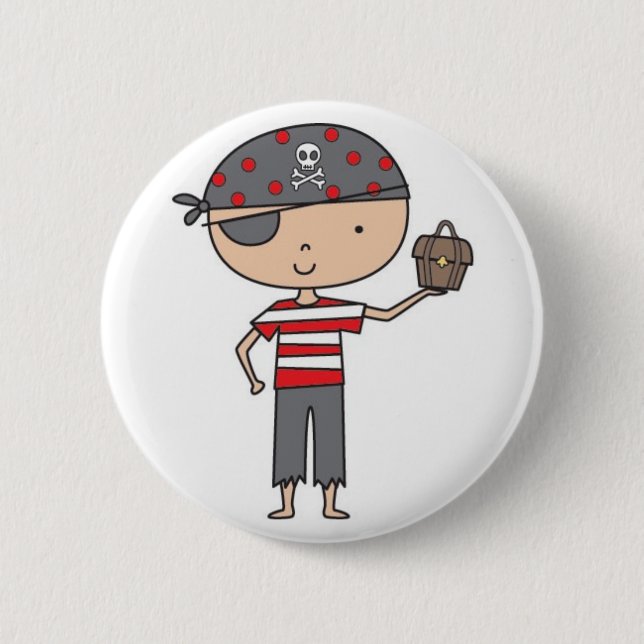 Badge Rond 5 Cm Boutons de pirate (Devant)