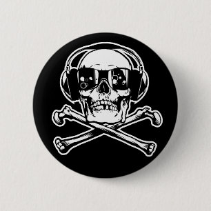 Badge Rond 5 Cm Boutons de pirate de Digitals