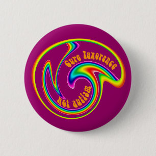 Badge Rond 5 Cm Boutons de remous d'ignorance de traitement