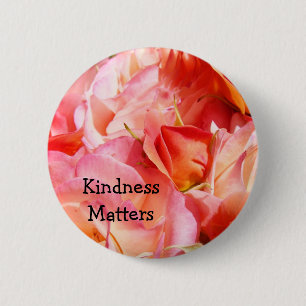 Badge Rond 5 Cm Boutons de slogans personnalisés Rose rose Matters
