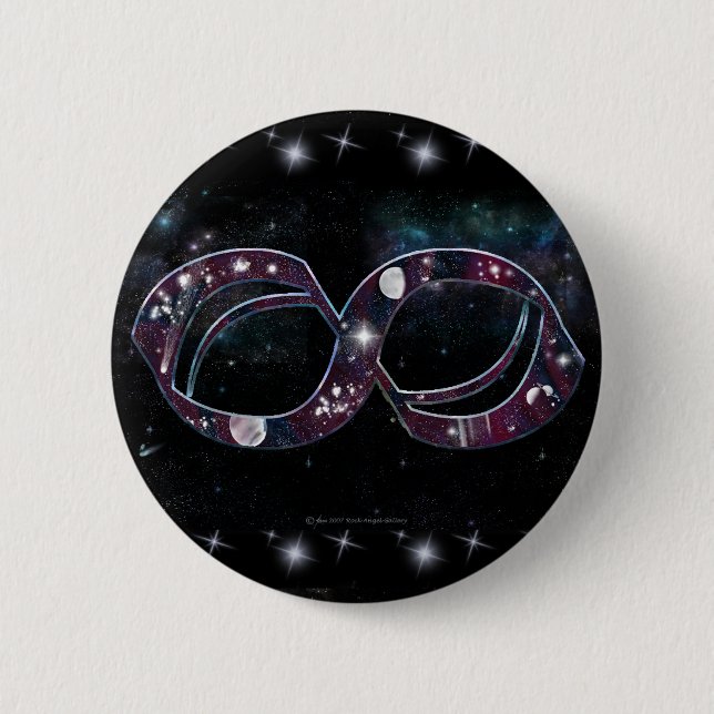 Badge Rond 5 Cm Boutons de Starfield d'infini (Devant)