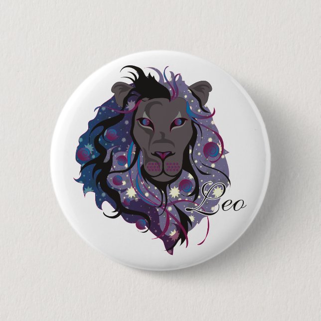 Badge Rond 5 Cm Boutons de Starlight Lion (Devant)