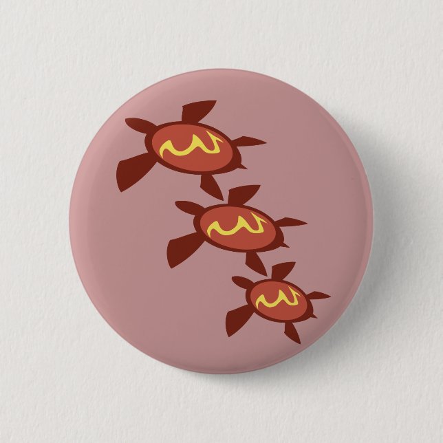 Badge Rond 5 Cm Boutons de tortues de foudre (Devant)