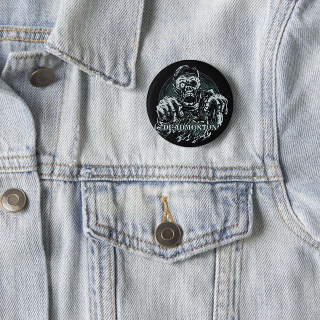 Badge Rond 5 Cm Boutons DEADMONTON (En situation)