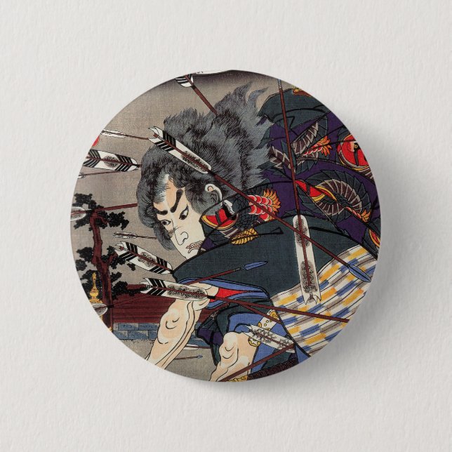 Badge Rond 5 Cm Boutons des samouraïs II (Devant)