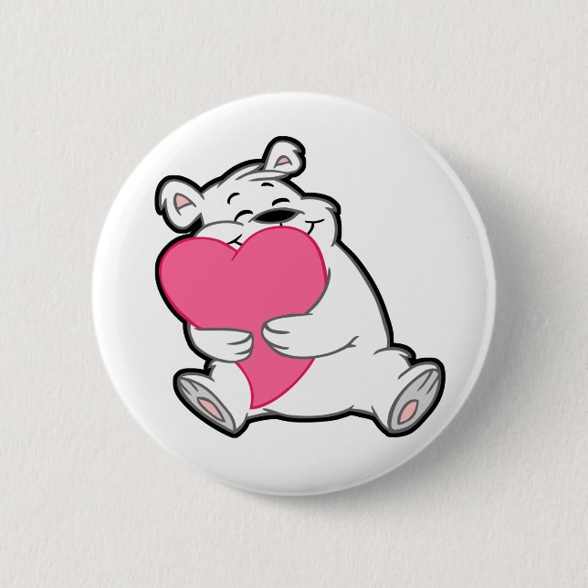 Badge Rond 5 Cm Boutons d'étreinte d'ours (Devant)