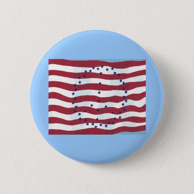 Badge Rond 5 Cm Boutons d'indicateur d'étoile et de trait (Devant)