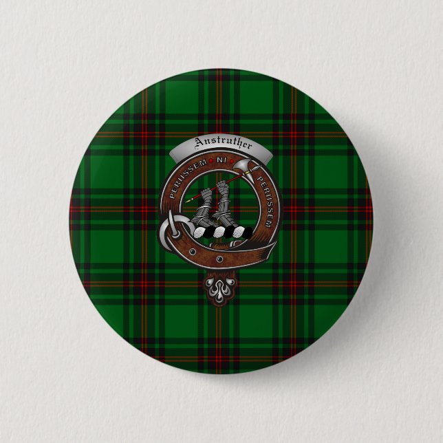 Badge Rond 5 Cm Boutons d'insigne de clan d'Anstruther (Devant)