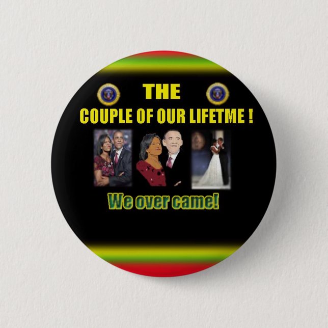 BADGE ROND 5 CM BOUTONS D'OBAMA ! (Devant)