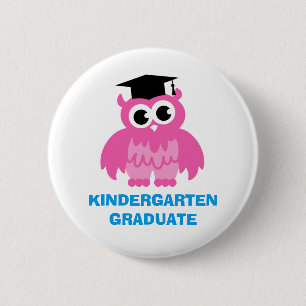 Badge Rond 5 Cm Boutons d'obtention du diplôme de jardin d'enfant