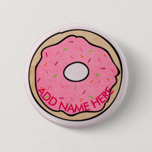 Badge Rond 5 Cm Boutons Donut Back to School, Backpack ou Pins Cas