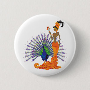 Badge Rond 5 Cm Boutons d'Oshun
