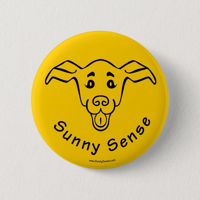 Badge Rond 5 Cm Boutons du logo Sunny Sense (Devant)