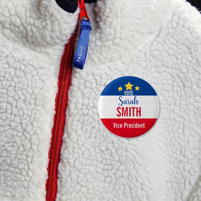 Badge Rond 5 Cm Boutons du vote du conseil des étudiants (Créateur téléchargé)