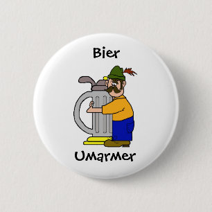 Badge Rond 5 Cm Boutons d'Umarmer de civière   (bière Hugger)