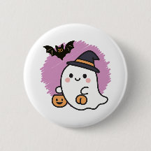 Boutons et épingles mignons d'Halloween Fantômes,