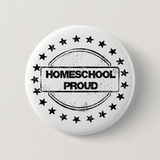 Badge Rond 5 Cm Boutons fiers de Homeschool