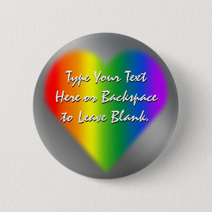Badge Rond 5 Cm Boutons gay pride - Boutons d'amour arc-en-ciel du