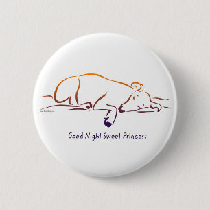 Badge Rond 5 Cm Boutons Good Night Sweet Princess