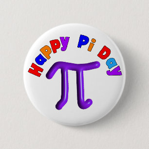Badge Rond 5 Cm Boutons heureux de jour de pi
