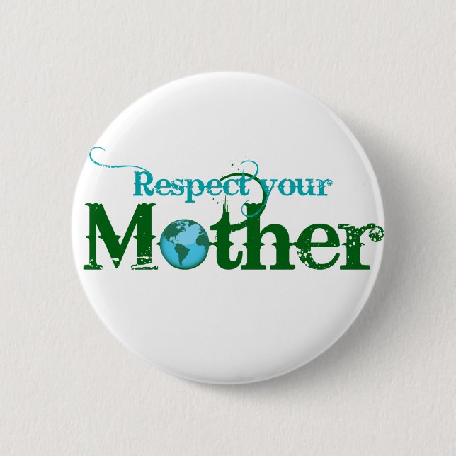 Badge Rond 5 Cm Boutons jour des terres (Devant)