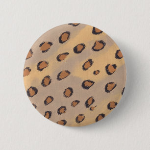 Badge Rond 5 Cm Boutons Leopard Spots Peinture Personnalisé Pinbac