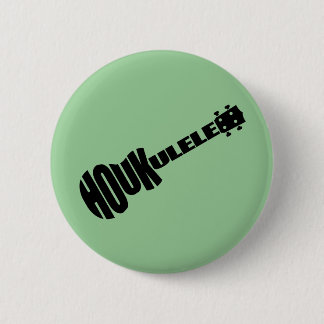 Badge Rond 5 Cm Boutons - logo de Houkulele - rond vert