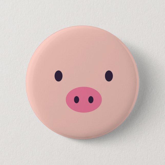 Badge Rond 5 Cm Boutons mignons de porc (Devant)