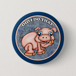 Badge Rond 5 Cm Boutons mignons de porc