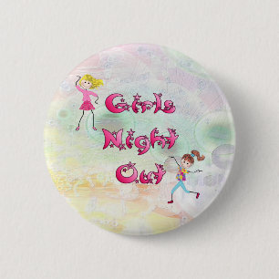 Badge Rond 5 Cm Boutons Night Out de la fille