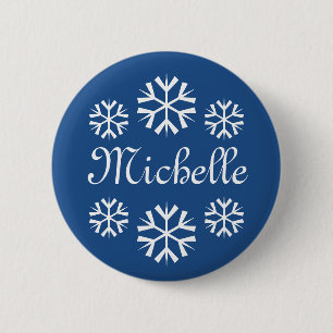 Badge Rond 5 Cm Boutons nommés d'étiquette pour la fête de Noë